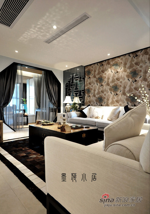 中式 三居 客厅图片来自用户1907658205在【高清】108平雅致墨香中式风格3居84的分享