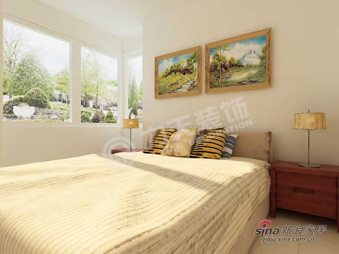 简约 三居 卧室图片来自阳光力天装饰在雅仕兰庭 C户型3室2厅1卫1厨 现代简约14的分享