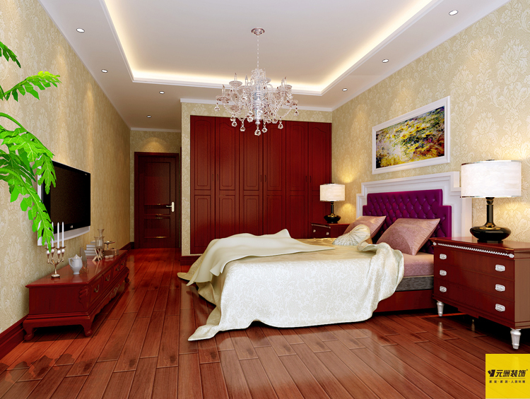 欧式 三居 卧室图片来自用户2746869241在福熙大道C2户型150平米简欧风格装修设计推荐59的分享