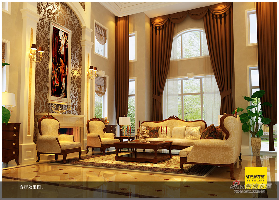 欧式 别墅 客厅图片来自用户2772873991在【高清】520平梦回巴洛克 构筑欧式殿堂90的分享