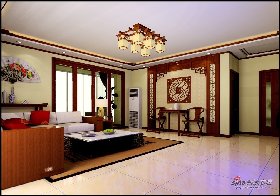 中式 复式 客厅图片来自用户2757926655在中式风格家居设计20的分享