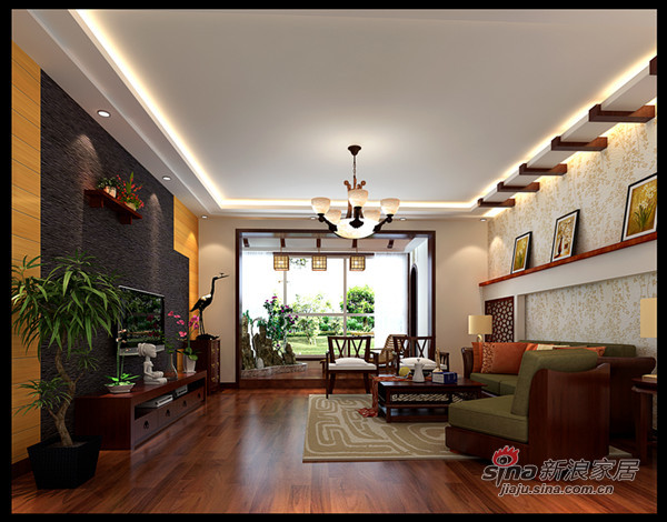 中式 复式 客厅图片来自用户1907659705在200平米别墅！打造富有传统韵味的风格38的分享
