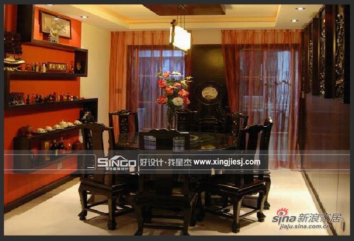 中式 四居 餐厅图片来自用户1907658205在中式经典4居室红火登场65的分享
