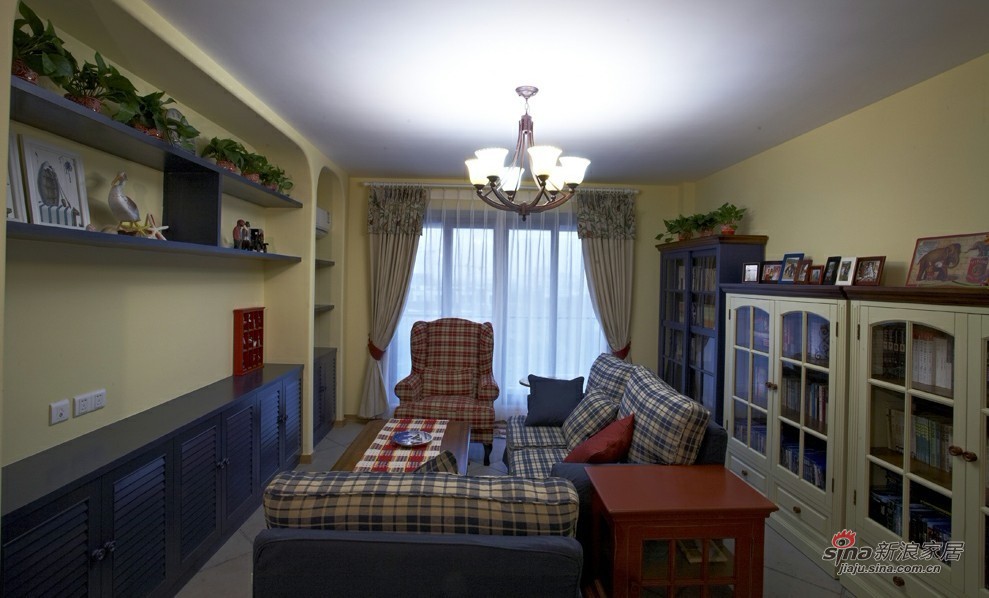 地中海 二居 客厅图片来自用户2756243717在9万改造115平清新淡雅地中海风格两居室26的分享