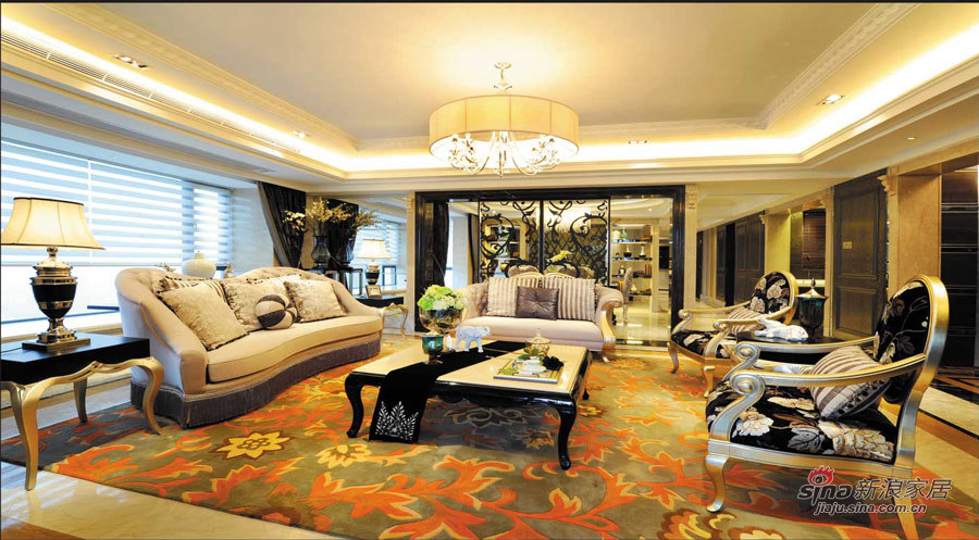 欧式 别墅 客厅图片来自用户2746869241在新古典奢华风格——锦园样板房二84的分享
