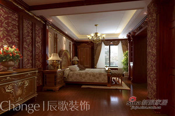 欧式 别墅 卧室图片来自用户2746869241在唯美奢华欧式风格豪宅35的分享