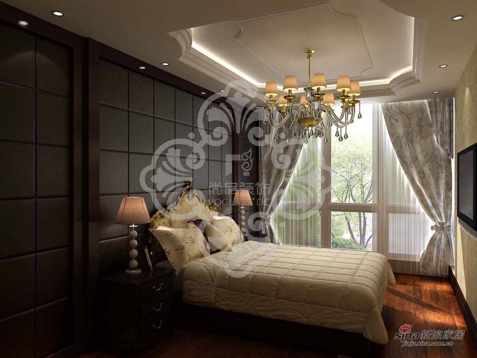 美式 四居 卧室图片来自用户1907686233在350平别墅装修案例 舒适大气古典韵味的经典91的分享