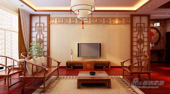 中式 二居 客厅图片来自用户1907659705在8万打造海富金棕榈121平新中式两居21的分享