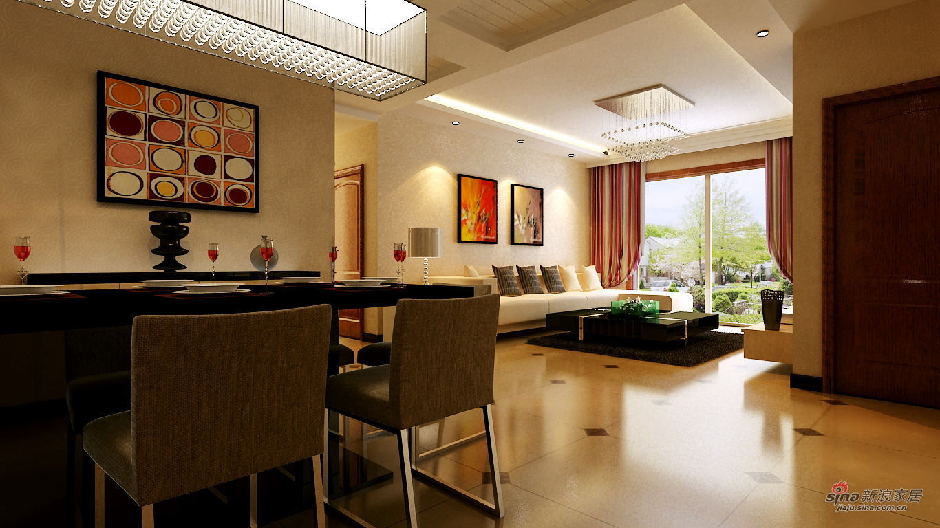 简约 二居 客厅图片来自用户2737782783在郑州5.5万打造超值两房装修65的分享