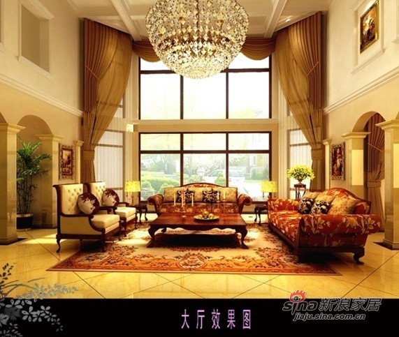 中式 别墅 客厅图片来自用户1907659705在紫玉山庄 新中式83的分享