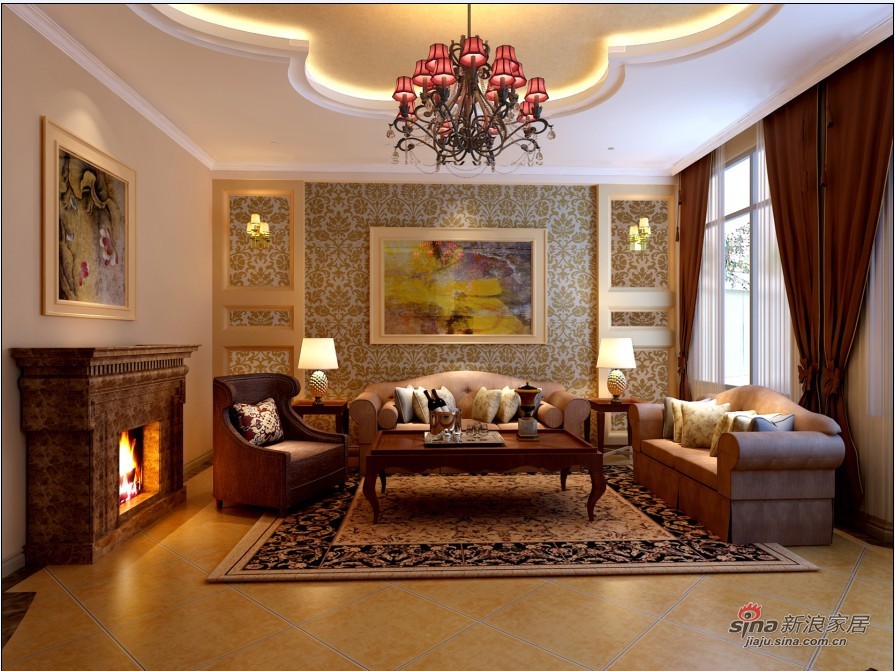 欧式 别墅 客厅图片来自用户2746953981在360平茉莉山庄欧式富贵范儿34的分享