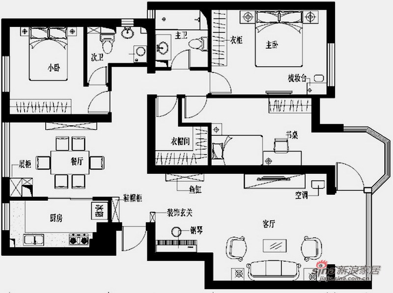欧式 三居 客厅图片来自用户2745758987在豪华大气、简洁明亮130平欧式三居69的分享