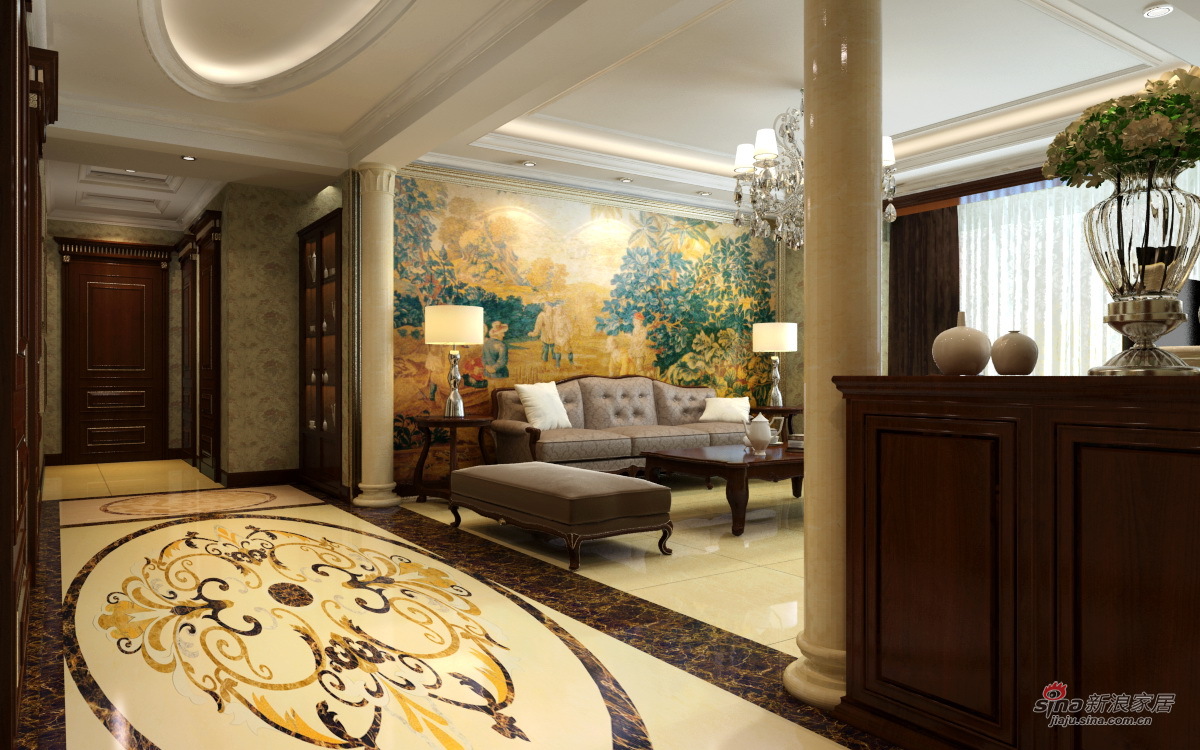 新古典 四居 客厅图片来自用户1907664341在21万欧式古典大观舒适4居67的分享
