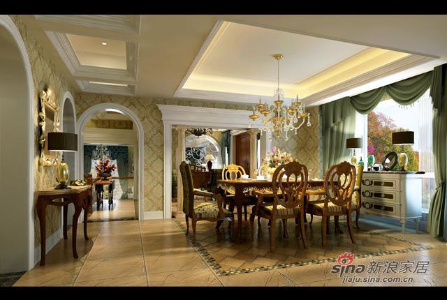 美式 别墅 餐厅图片来自用户1907685403在领秀观山悦57的分享