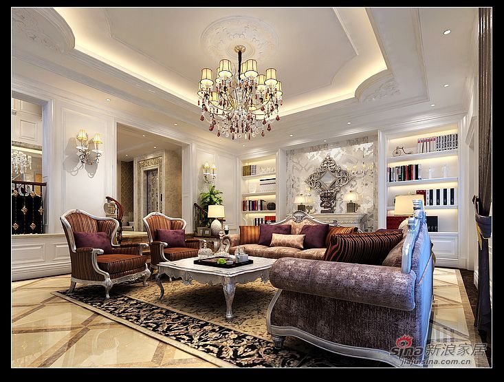 新古典 别墅 客厅图片来自用户1907664341在提香草堂新古典风格的分享
