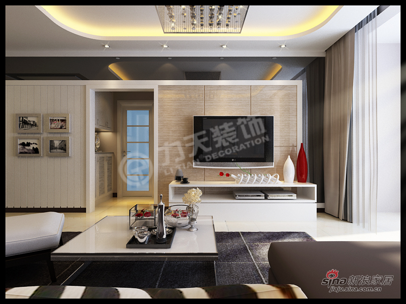 简约 二居 客厅图片来自阳光力天装饰在金隅悦城-两室两厅一厨一卫-现代简约62的分享