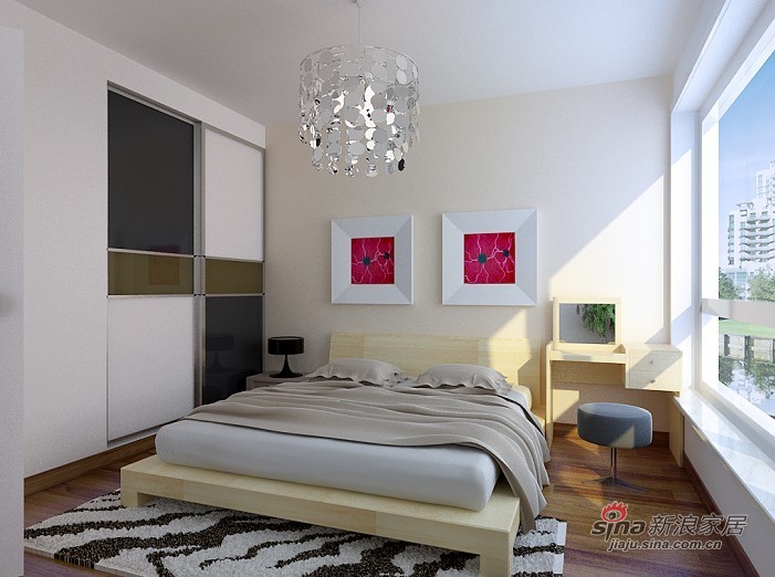 简约 一居 卧室图片来自用户2737782783在合理规划空间 营造舒适的二人世界61的分享