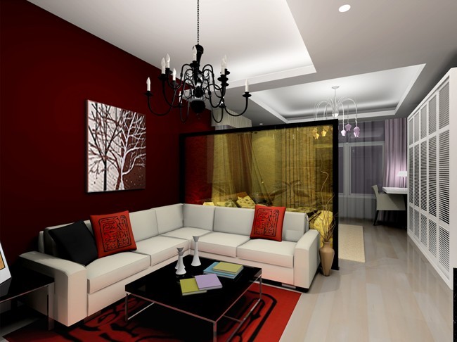 简约 一居 客厅图片来自用户2738845145在中国红 简约时尚居52的分享
