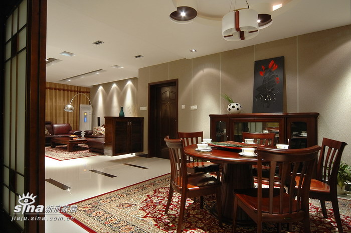中式 别墅 餐厅图片来自用户2740483635在现代中式风格作品47的分享
