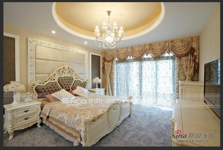 欧式 别墅 卧室图片来自用户2746948411在温馨、舒服自在 欧式风格27的分享
