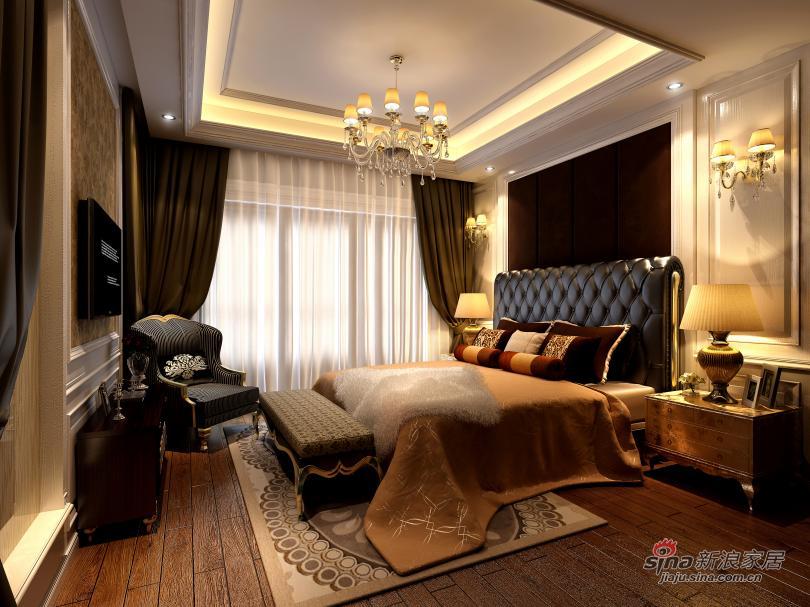 欧式 别墅 卧室图片来自用户2746869241在270平大气奢华欧式风格别墅19的分享