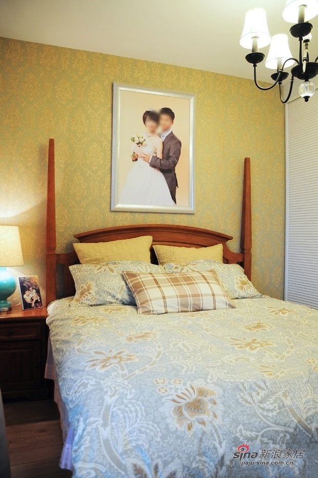 混搭 二居 卧室图片来自佰辰生活装饰在14万打造85平清新田园婚房44的分享