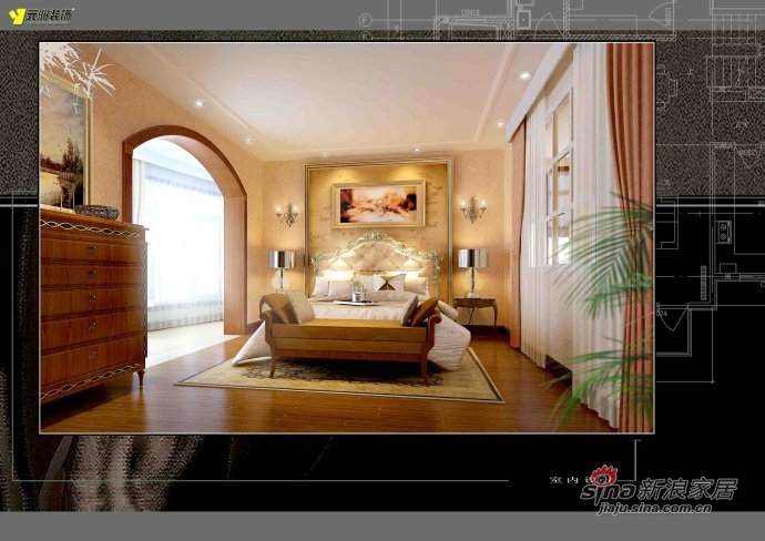 欧式 公寓 卧室图片来自用户2757317061在130平米保利西山林语二居欧式风格装修89的分享
