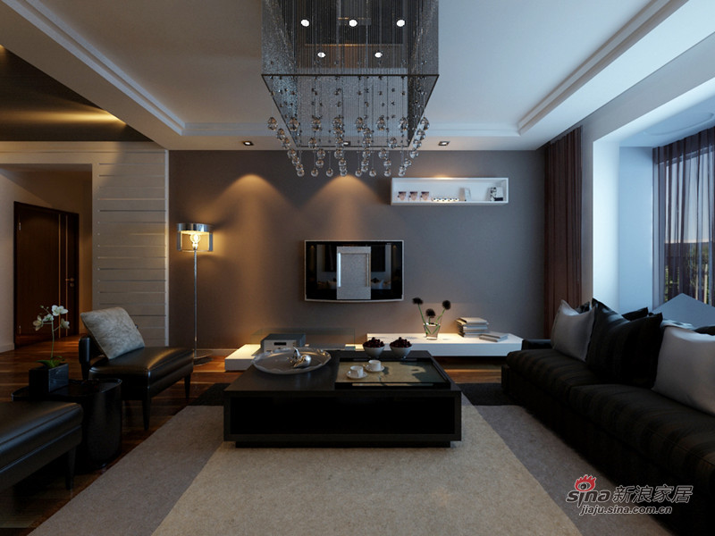 欧式 二居 客厅图片来自用户2745758987在精心打造130平米奢华欧式二居56的分享