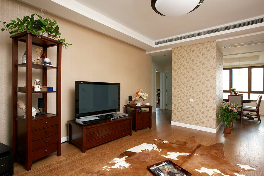 美式 二居 客厅图片来自用户1907685403在【高清】98平米休闲美式之家48的分享