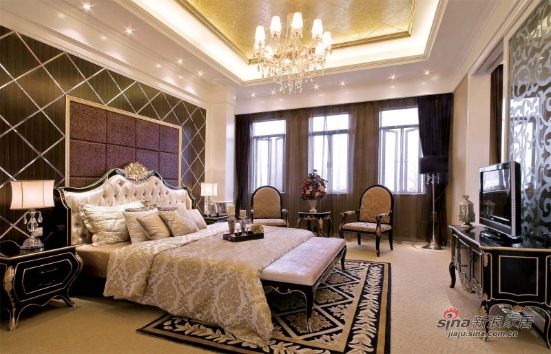 新古典 别墅 卧室图片来自用户1907664341在【多图】优雅欧式古典装修设计58的分享