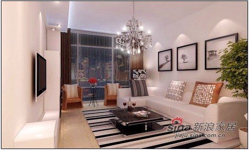 简约 二居 客厅图片来自用户2739153147在5.1W装80平米2居家的温馨29的分享