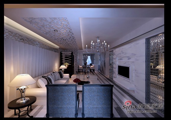 欧式 三居 客厅图片来自用户2746869241在万科城140平黑白搭配欧式设计54的分享