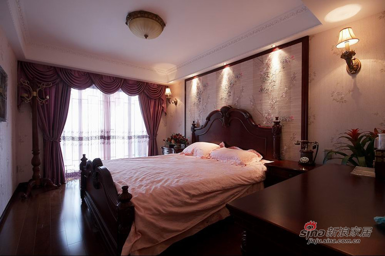 欧式 别墅 卧室图片来自用户2745758987在280平欧式混搭别墅温馨大气设计（多图）45的分享
