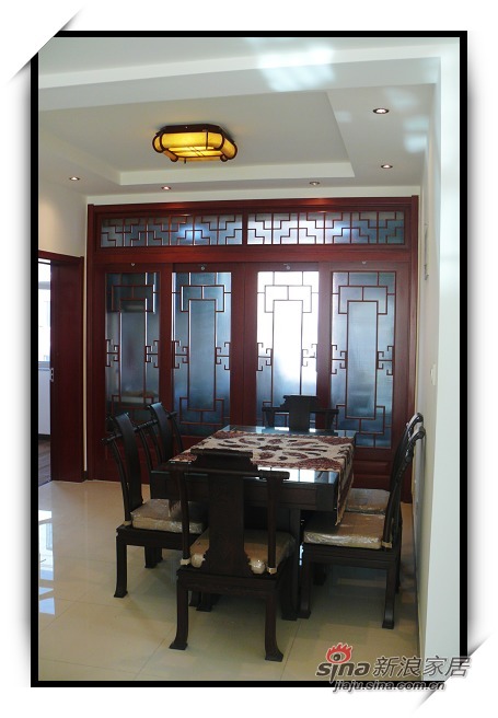 中式 三居 餐厅图片来自用户1907662981在9万打造130平新中式风格家52的分享