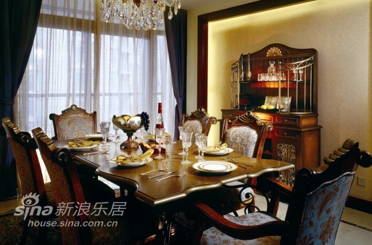 欧式 别墅 餐厅图片来自用户2772873991在杭州西子湾别墅49的分享