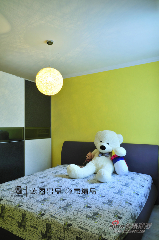 简约 二居 卧室图片来自用户2739081033在【高清】6万打造70平溪城色彩之家23的分享