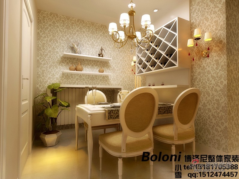 简约 二居 餐厅图片来自用户2558728947在济南博洛尼设计案例—简约59的分享