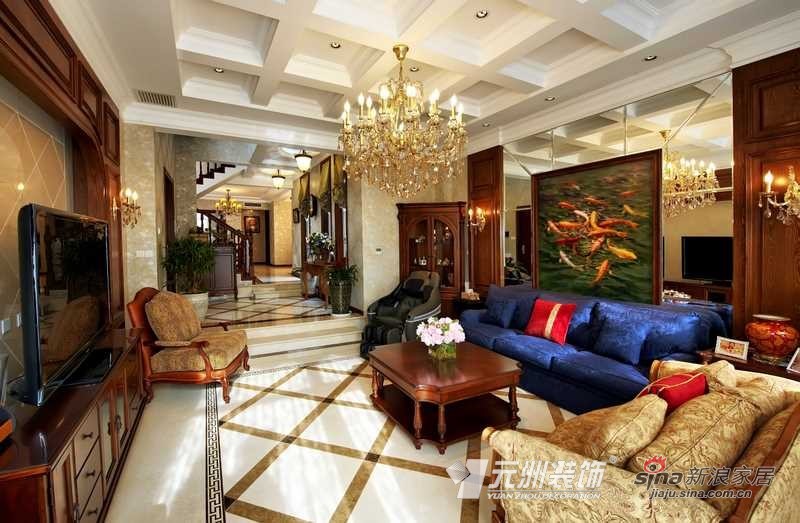 欧式 别墅 客厅图片来自用户2745758987在别墅装修 高品质奢华17的分享