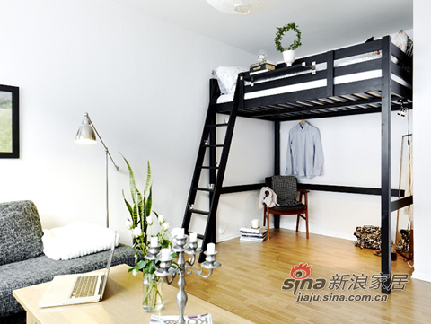 简约 一居 卧室图片来自用户2737759857在3万也能住上39平高雅单身公寓91的分享