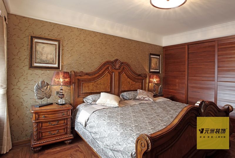 美式 三居 卧室图片来自用户1907685403在北京160平米典雅美式风格实景图43的分享