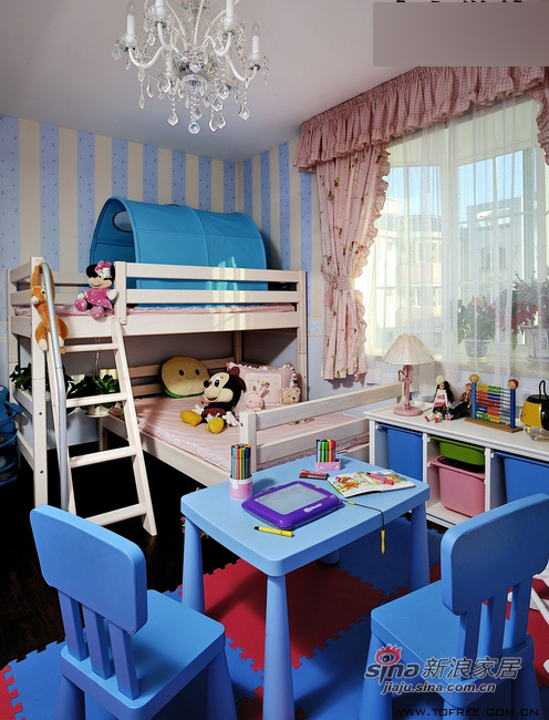 欧式 三居 儿童房图片来自用户2746948411在220平低调奢华公主复式房64的分享