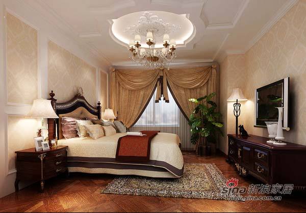 欧式 复式 卧室图片来自用户2746948411在180㎡美貌欧式风起家居27的分享