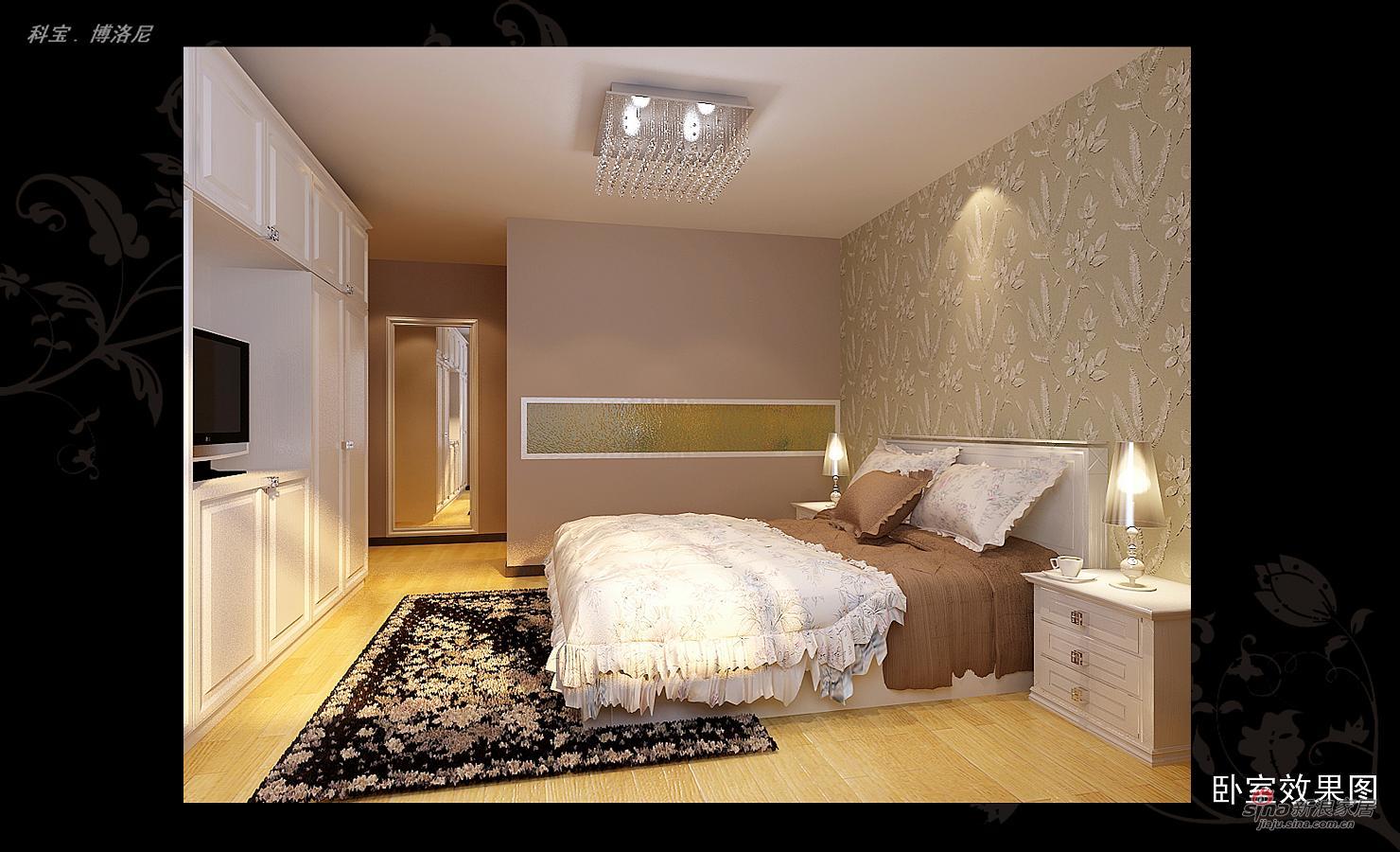 欧式 一居 卧室图片来自用户2746948411在典雅北欧风情案例20的分享
