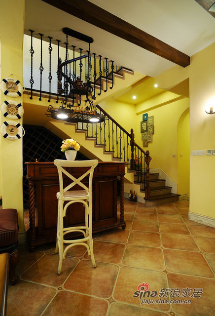 地中海 别墅 楼梯图片来自用户2757320995在充满阳光的地中海80的分享