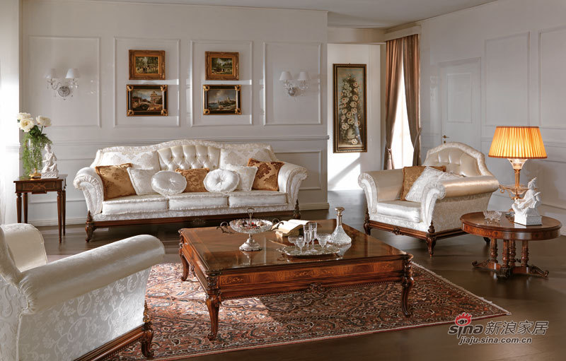 欧式 复式 客厅图片来自用户2746948411在意大利式200平品质奢华77的分享