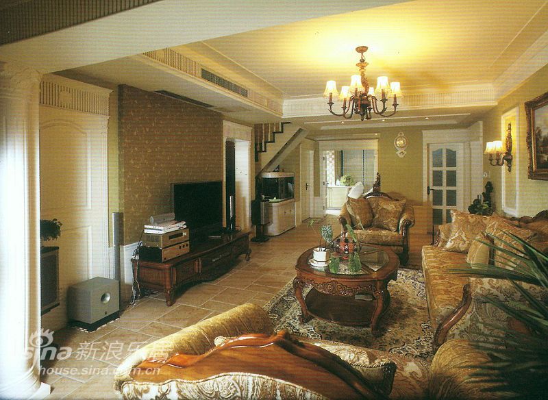 地中海 别墅 客厅图片来自用户2756243717在欧式古典风格-马可波罗52的分享