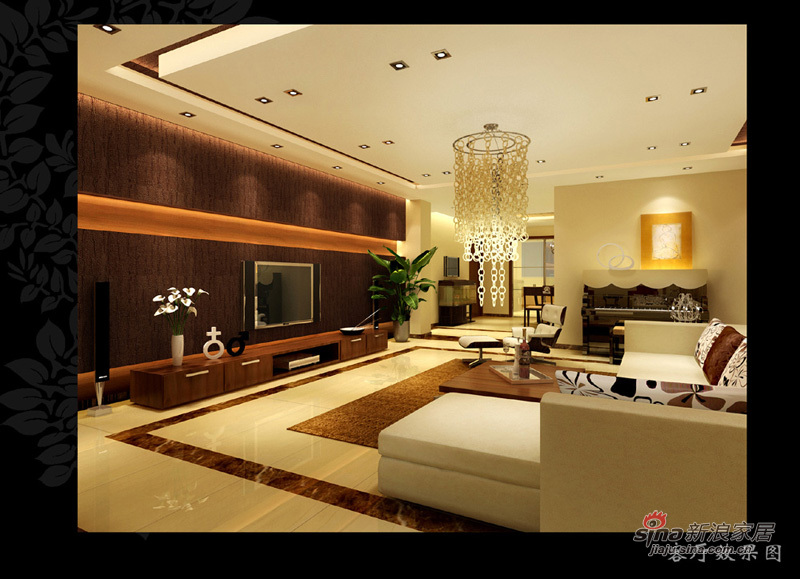 中式 三居 客厅图片来自用户1907661335在142平中式极简中式现代混搭风格79的分享