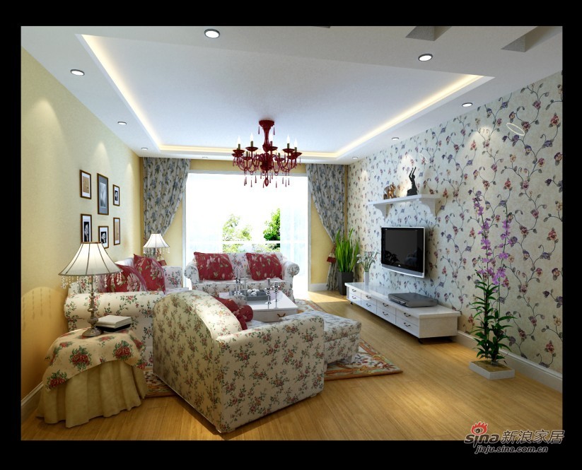 田园 二居 客厅图片来自用户2557006183在80平米2居室田园空间展现温馨浪漫的家居26的分享