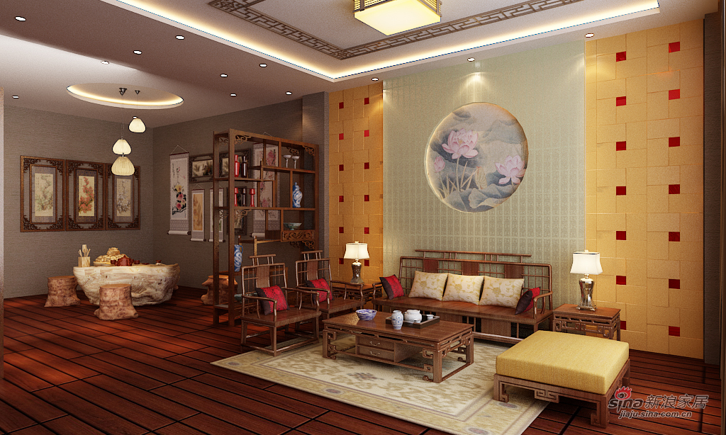 中式 其他 客厅图片来自用户1907662981在300平米中式风格禅意美家91的分享