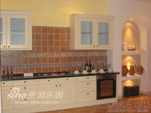 地中海 跃层 厨房图片来自用户2756243717在欧式复古风格-马可波罗68的分享